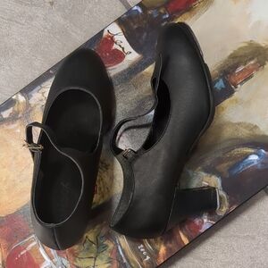 Capezio Black Mary Jane Block Heel Dance Shoes